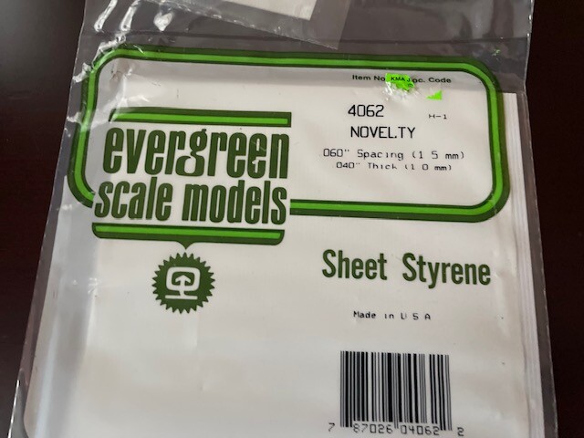 Evergreen Scale Model- Styrene Plastic Sheet -Various Types