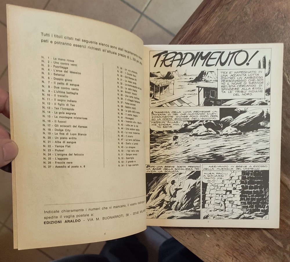 TEX Comic No. 55 Betrayal 1968 Sergio Bonelli + GREAT + Read Description