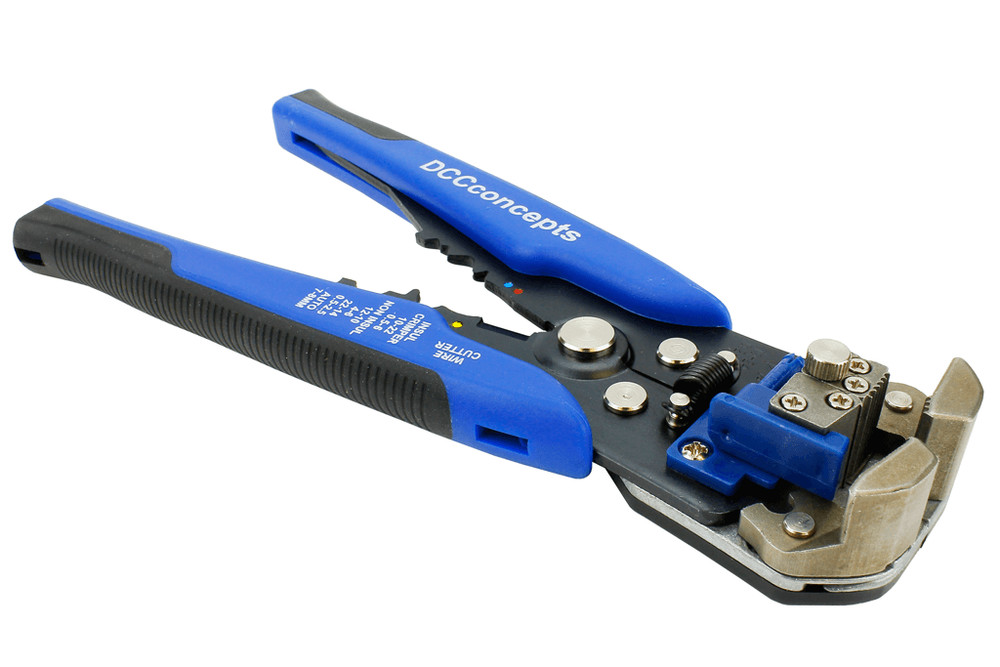 DCC Concepts DCT-BWS Professional Quality Adjustable Bus Wire Strippers T48 Post