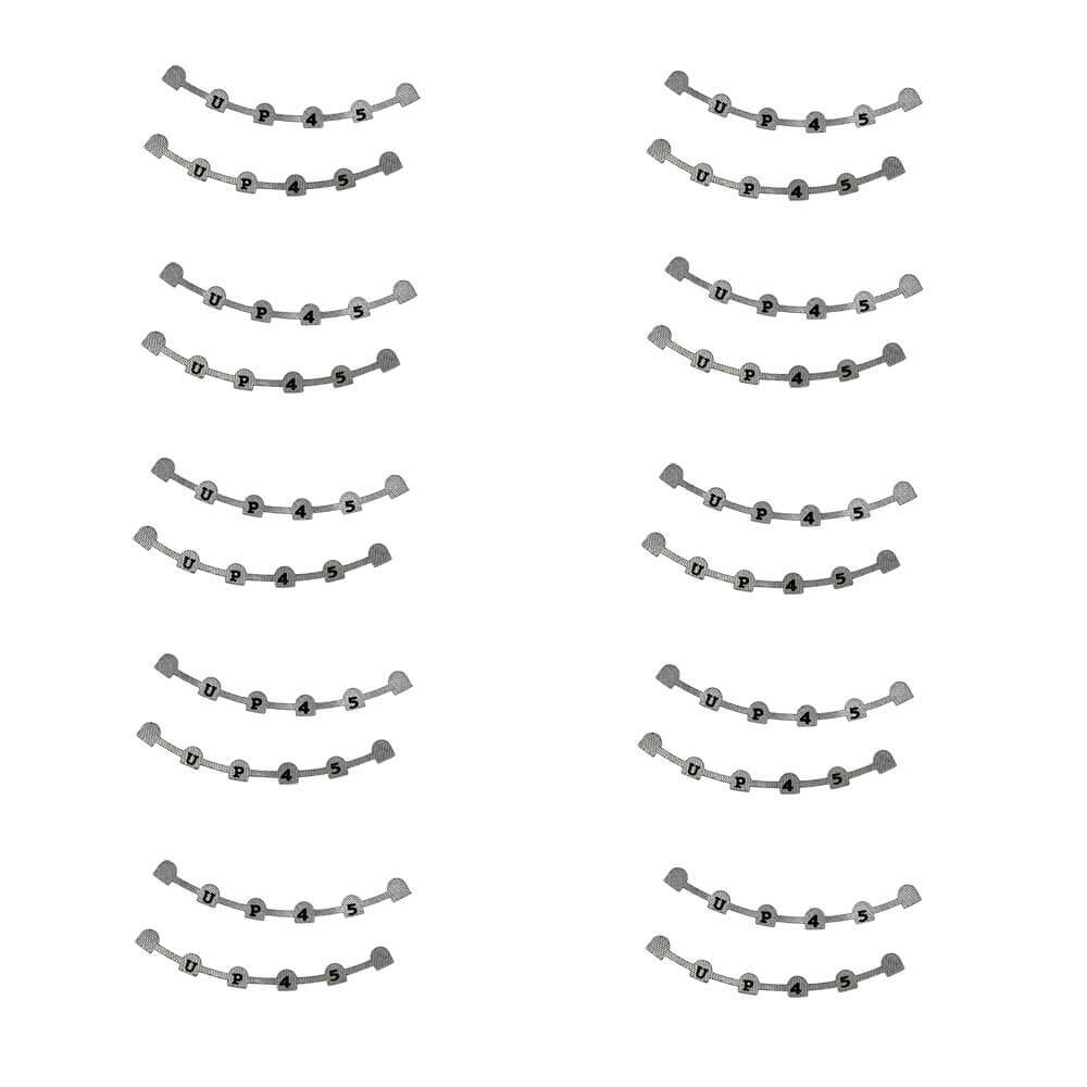 5-Pack Dental Lingual Retainer Splints, Size U 45# - Professional Grade