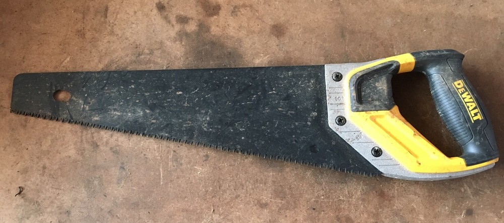 DEWALT 15" Rugged Hand Saw Sharp Teeth