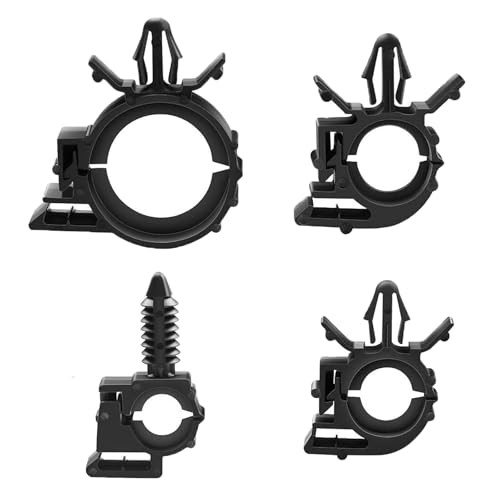 Push Mount Car Wire Clips Assorted Sizes, Universal Auto Wire Loom Routing
