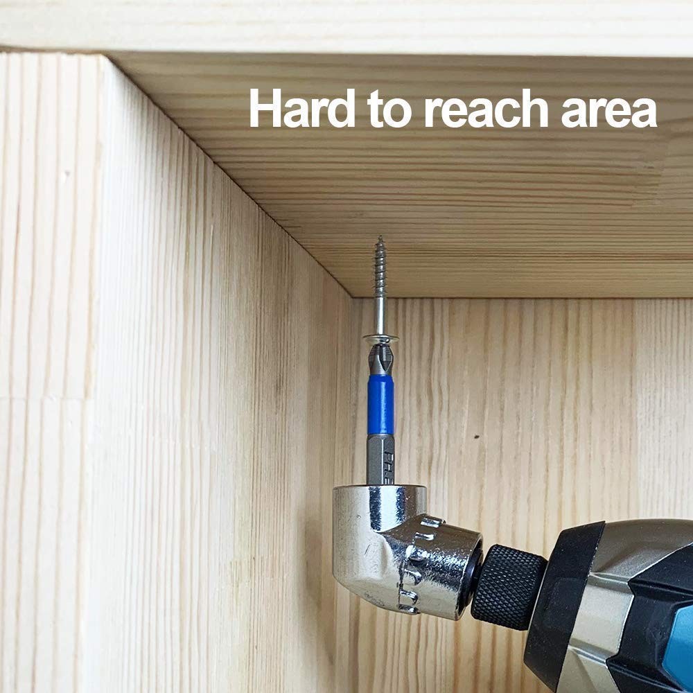 AUTOTOOLHOME Right Angle Drill Driver 105 Degree Silver