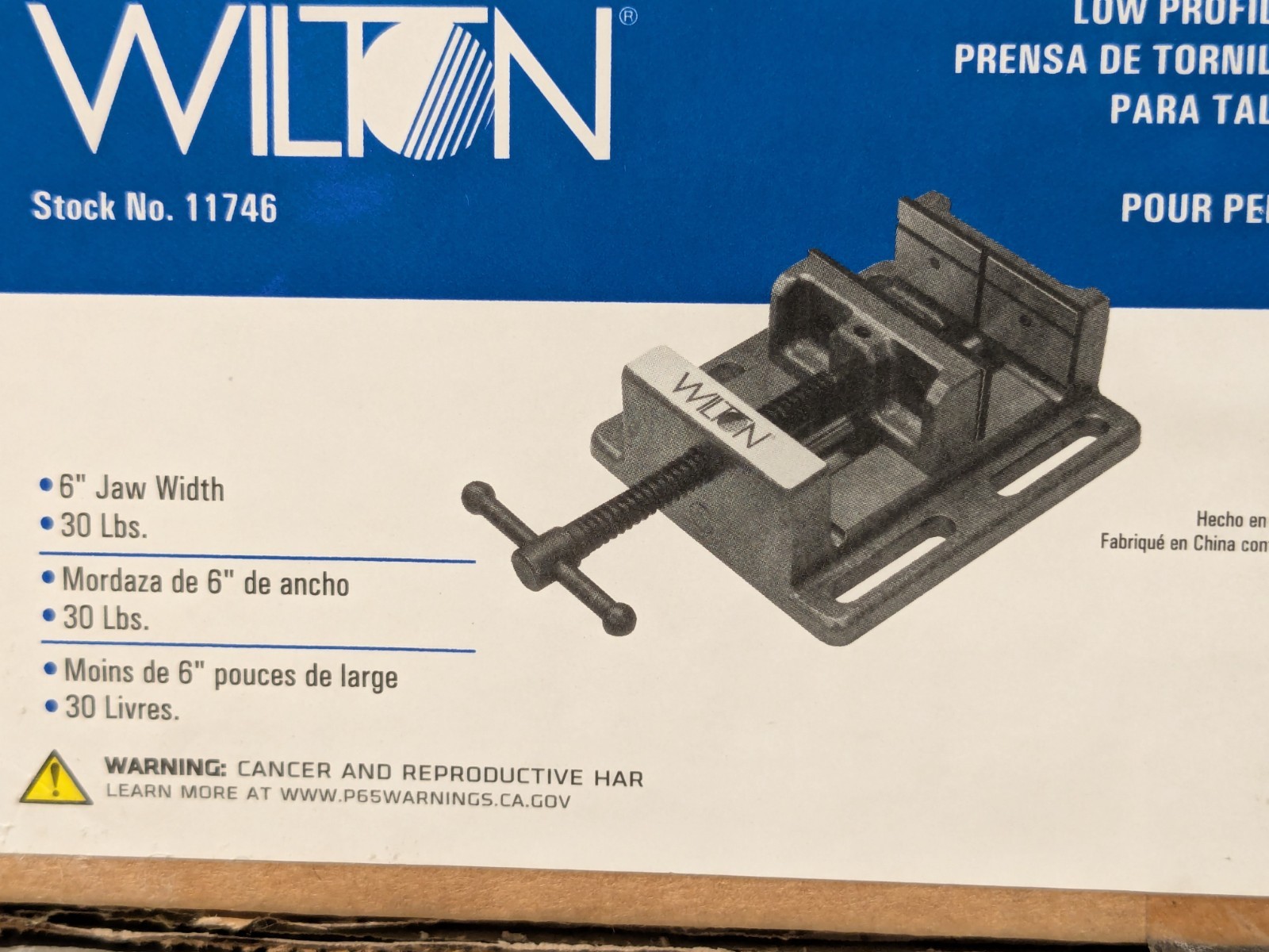 Wilton Vise 11746 - Low Profile Drill Press Vise LP6 - NIB Factory Packaging
