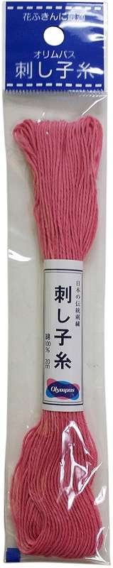 Olympus Sashiko Cotton Thread 22yd - Solid-Rose Pink