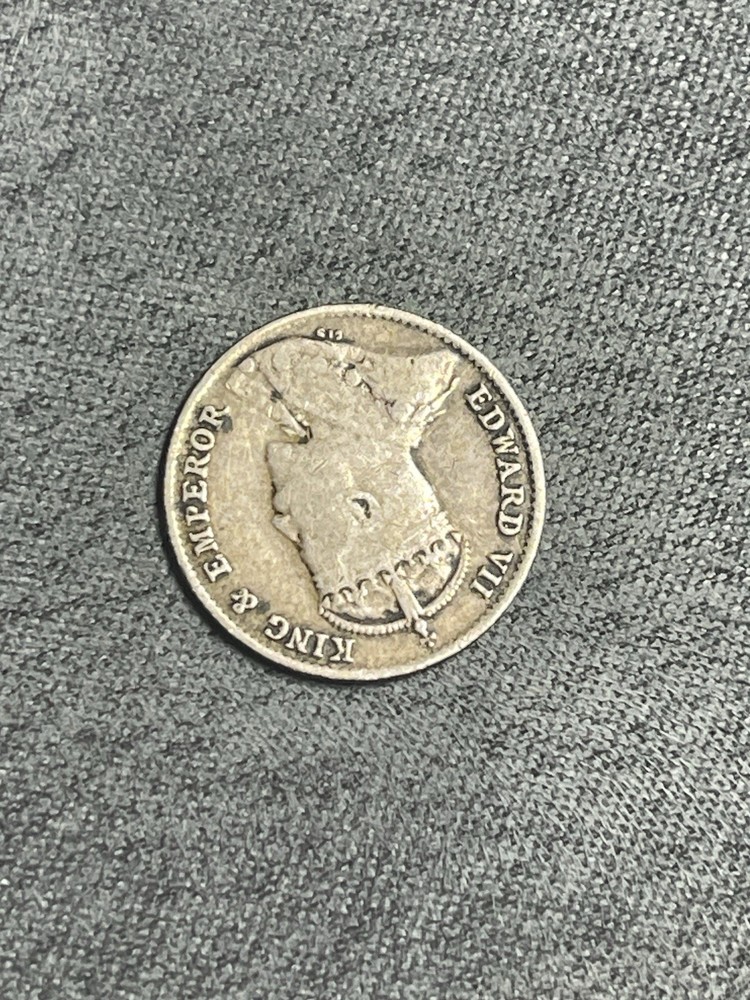 1903 STRAITS SETTLEMENTS FIVE CENTS 5C- SILVER (#315)