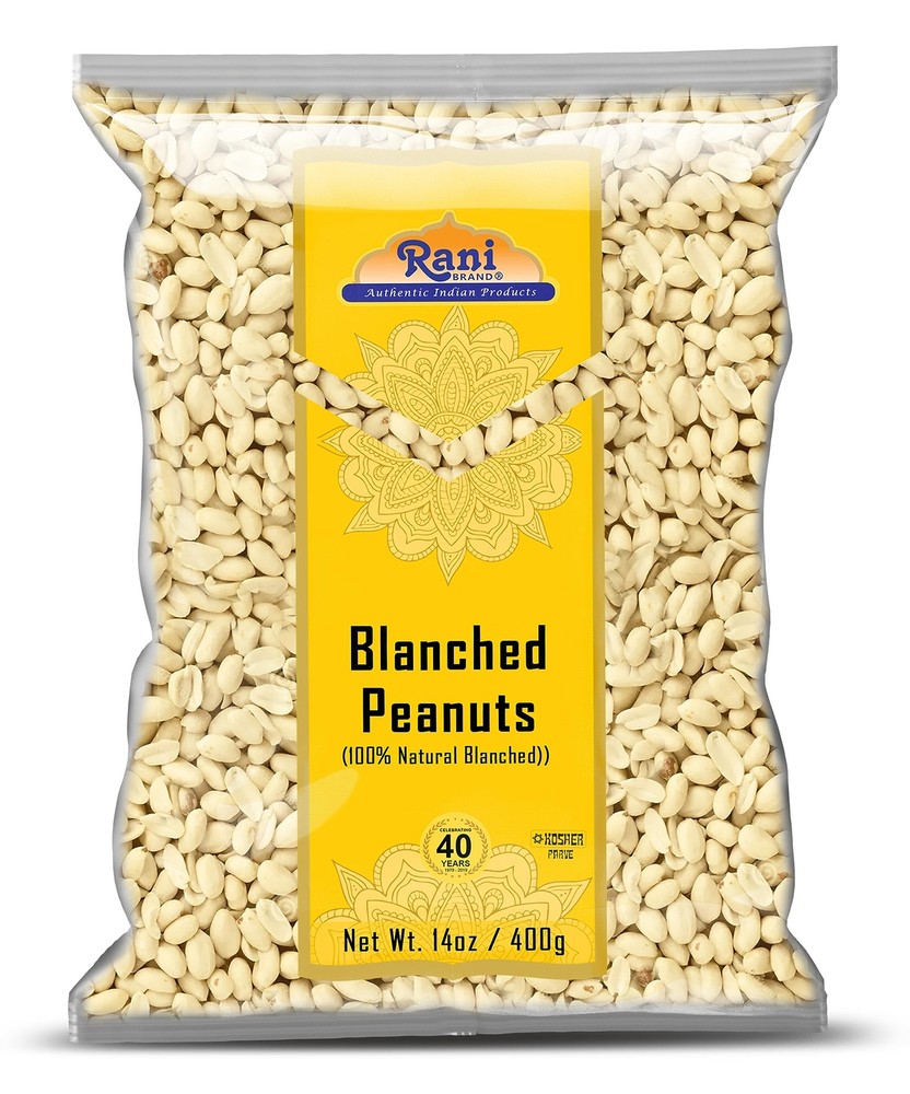 Rani Peanuts Skinless (Blanched, Uncooked) 14oz (400g)