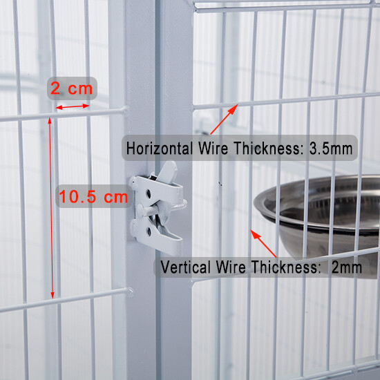 Large Metal Aviary Bird Cage Walk-in Parrot Macaw Flight Cage Finch Pet Supplies