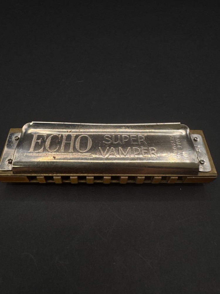 Echo Super Vamper Harmonica – Key G – Made in Germany – GR Bronce – Vintage