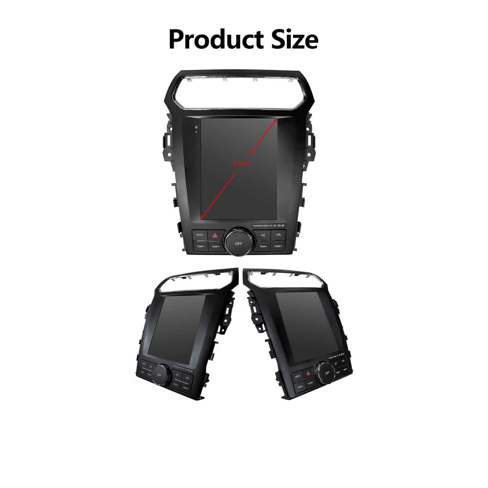 9.7" Tesla Screen For 2011-2019 Ford Explorer Car GPS Radio Navi Stereo Carplay