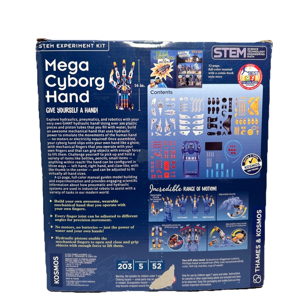 Thames & Kosmos 620501 Mega Cyborg Hand Kit - Multicolor