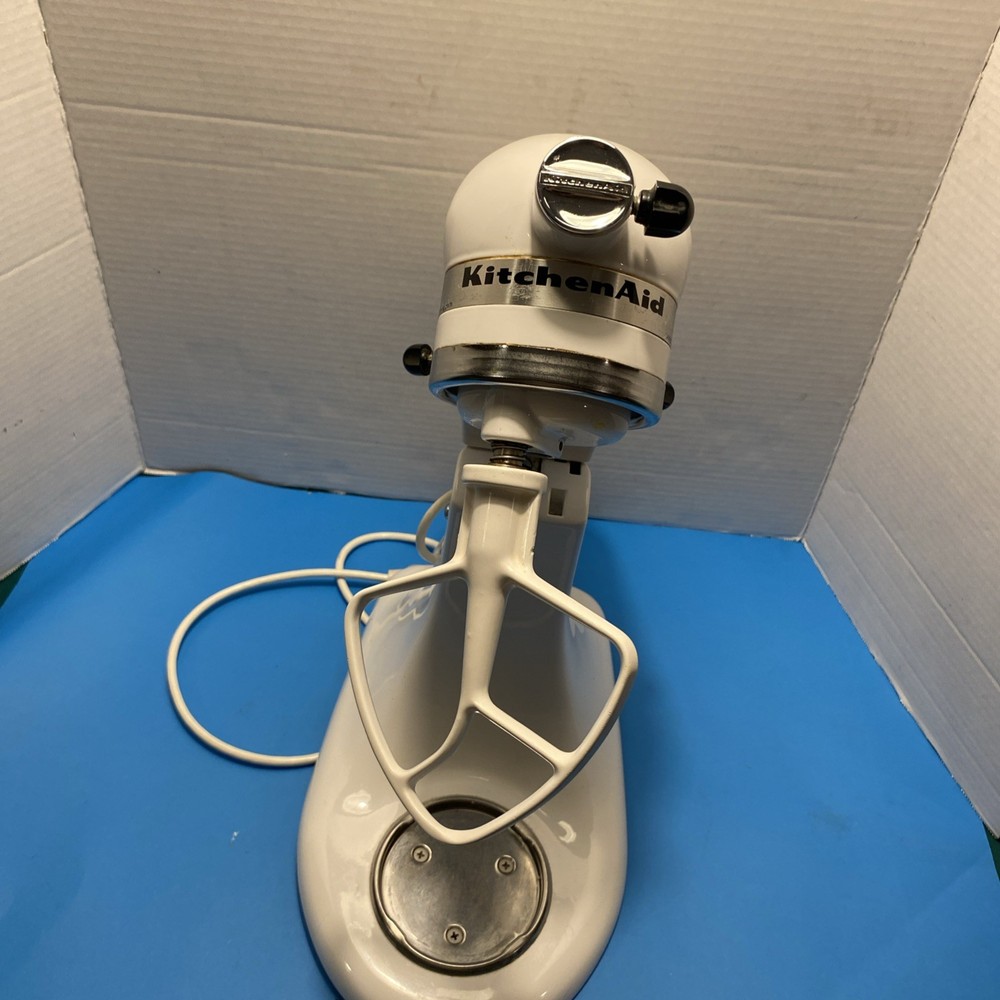 KitchenAid K45SSWH 10 Speed Mixer Bundle Tested Working