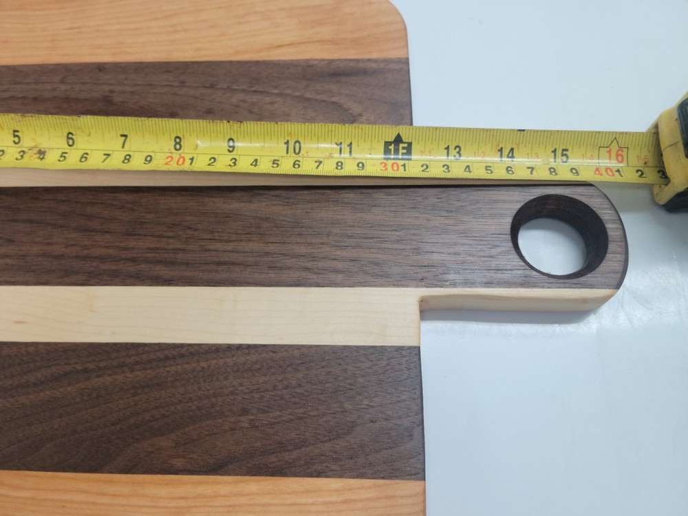 Cutting Board Handmade Made With Black Walnut, Cherry, Maple