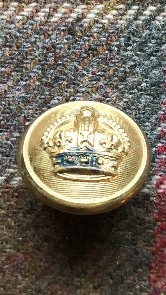 HM Customs & Excise ‘Waterguard’ Uniform King George VI Crown Brass Button