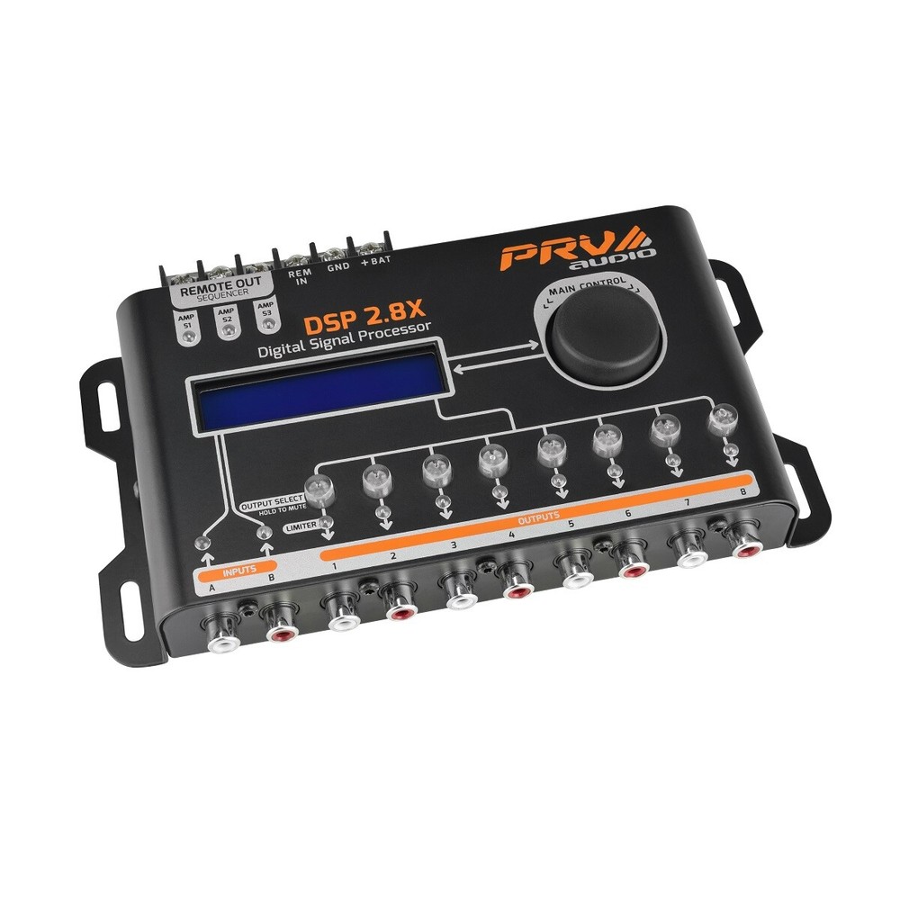 PRV DSP 2.8X Digital Signal Processor + TPT-EQ7 Band Graphic Equalizer Combo