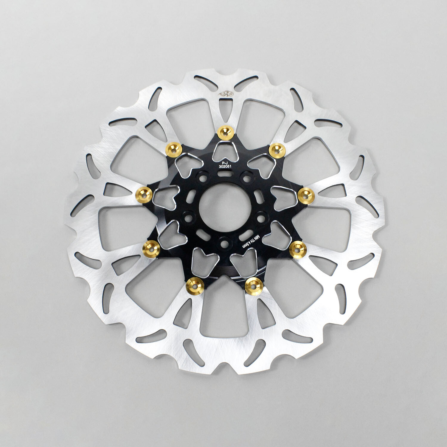 Black Gold Big Floating Front Brake Rotor for Harley Fat Bob Low Rider/ST FXDRS