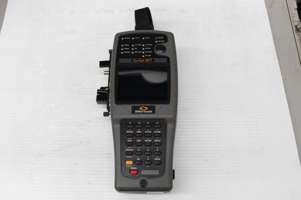 Sunrise Telecom SunSet MTT SSMTT-45 Basic Color Handheld Test Set w/access Bag