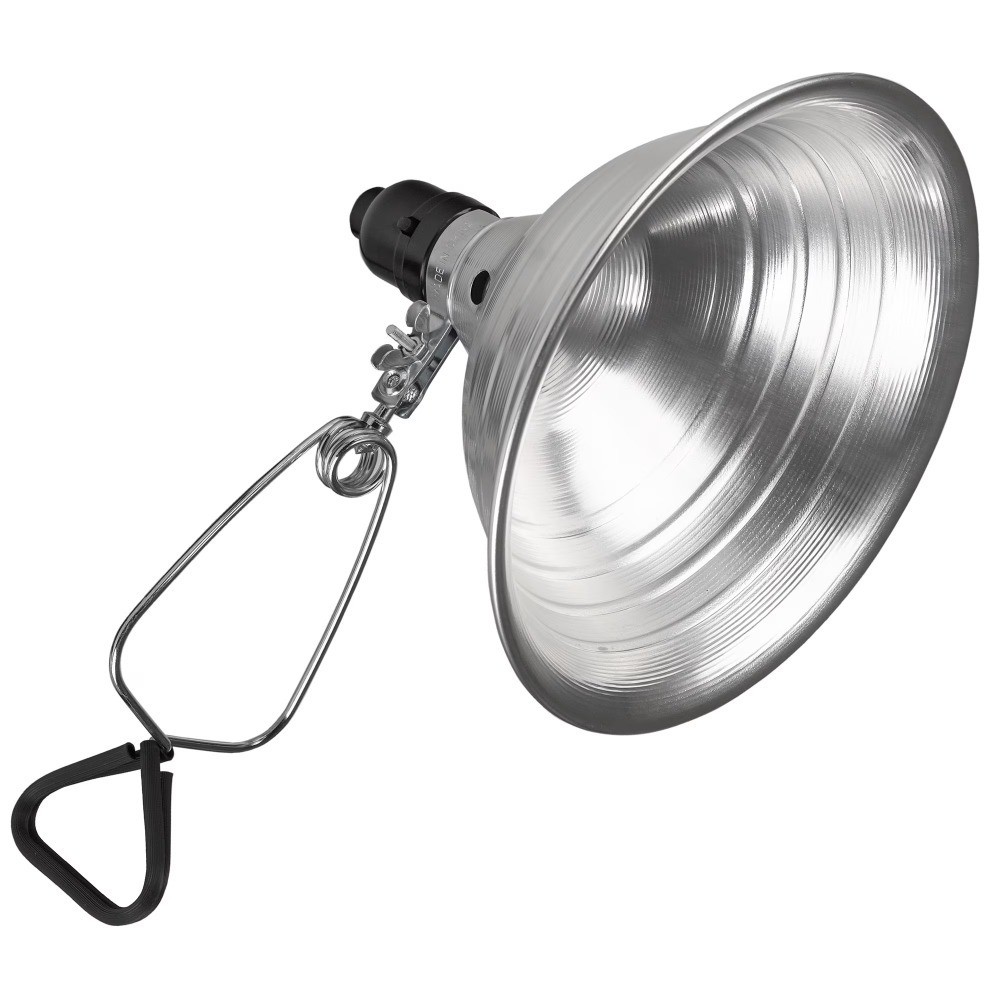 Aluminum Clamp Light 150 Watt Max E26 Socket Work Light with Guard for Workshop