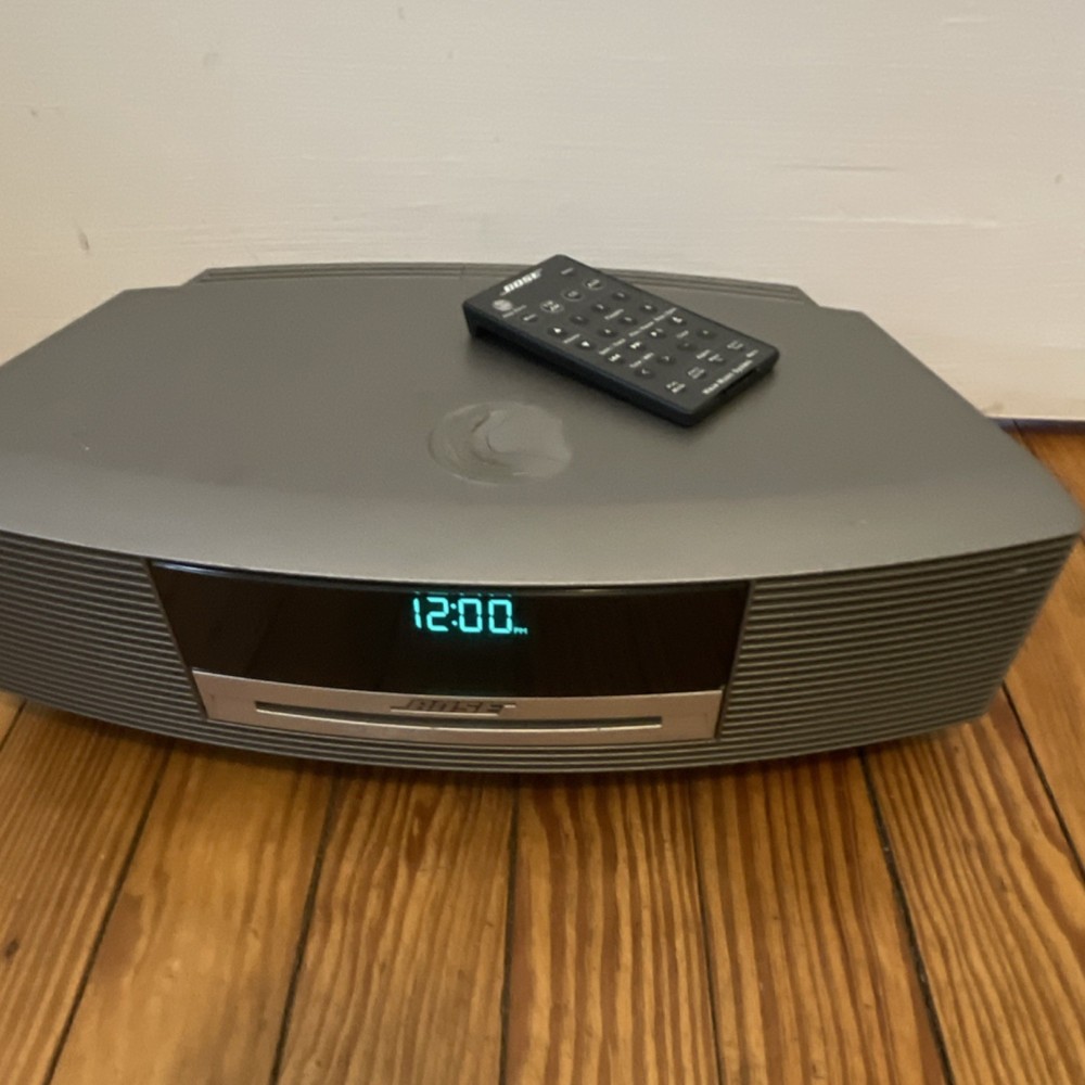 Bose Wave Music System CD Player Remote Control Alarm Clock Gray