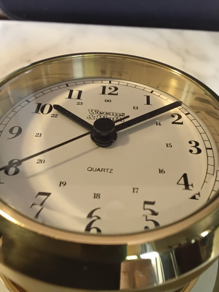 Weems and plath skipjack gimbal clock barometer