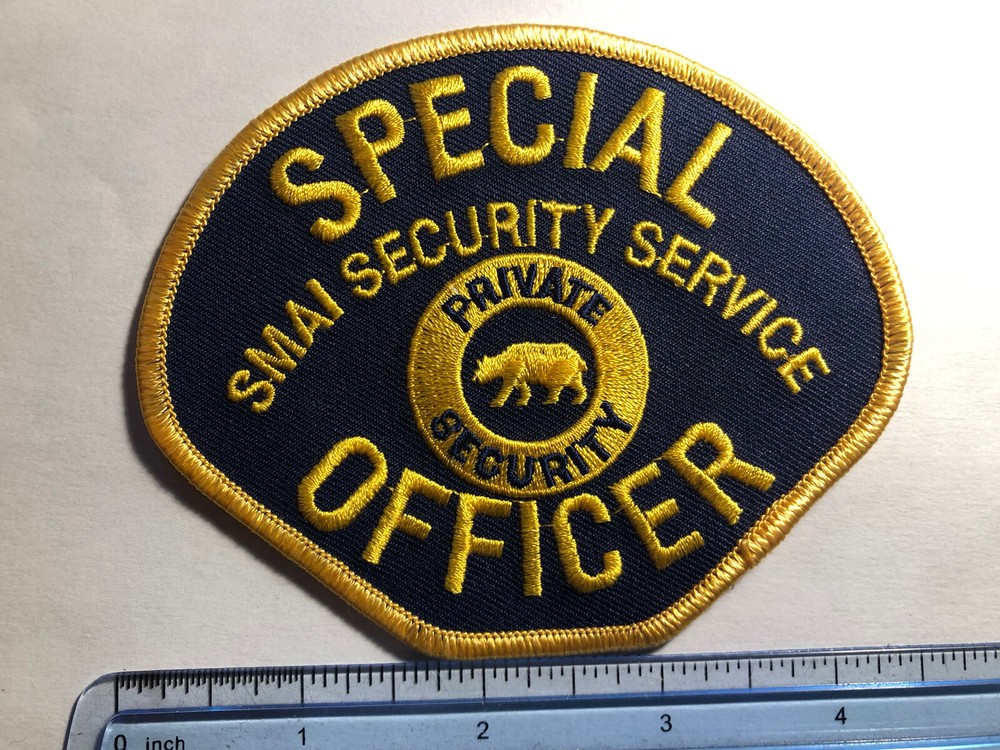 Smai Security Service Special Officer Patch ~ California