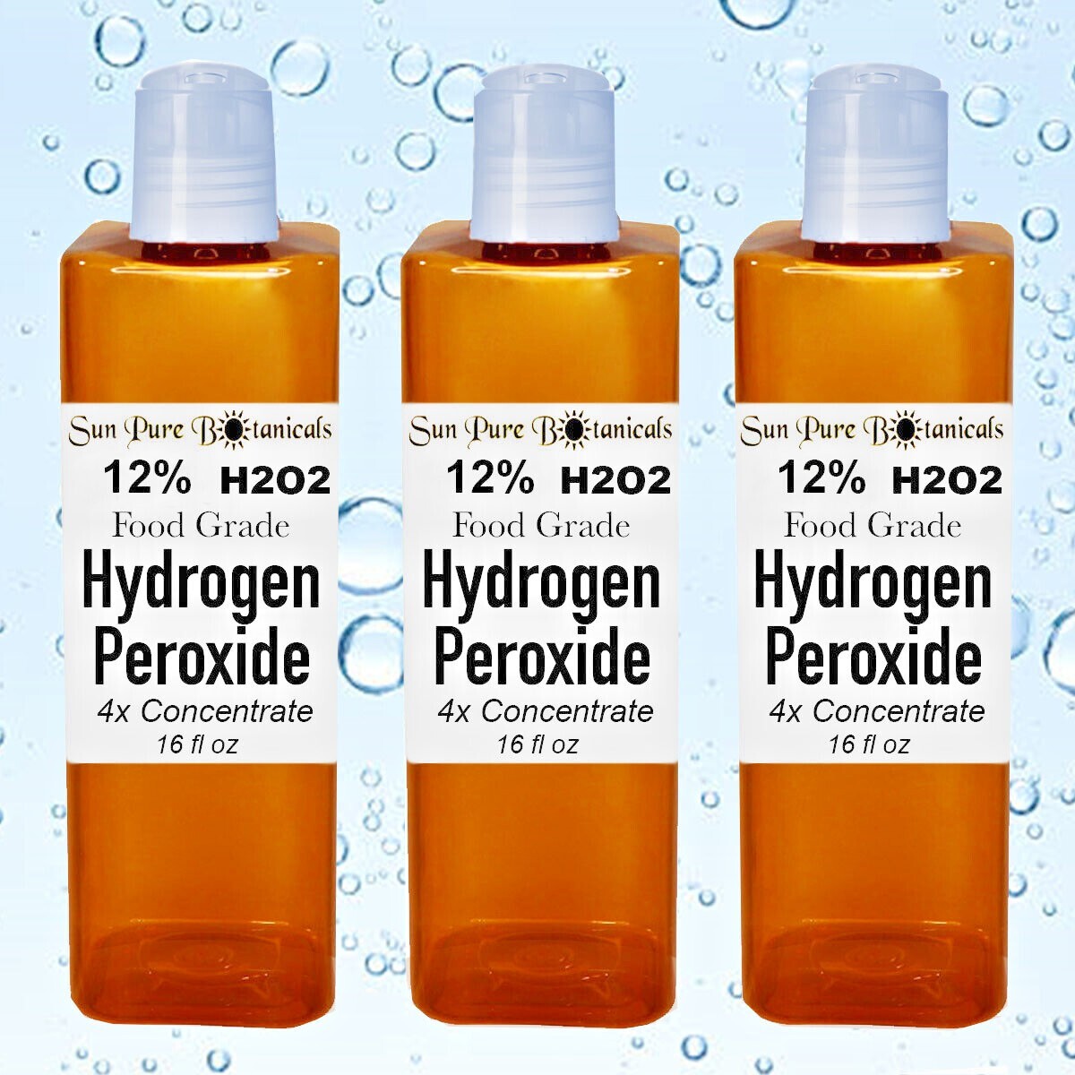 Hydrogen Peroxide H2O2 12% Food Grade Many Sizes 1 oz - 3 Gallons Best Prices