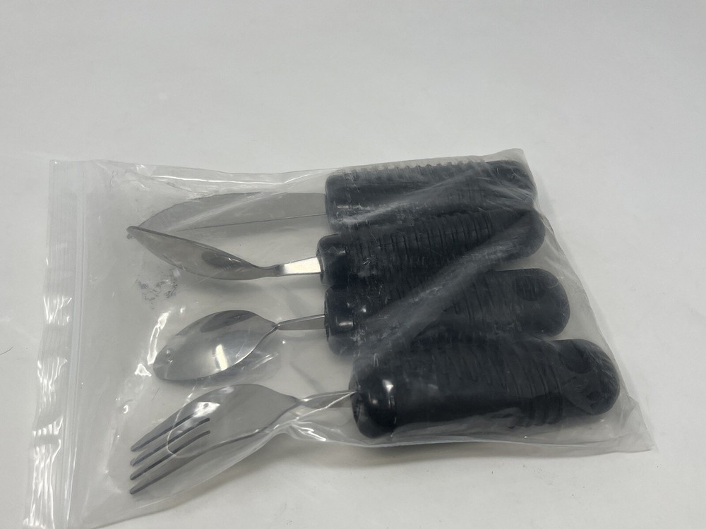 Medline Adaptive Utensils Weighted & Bendable Fork Teaspoon Tablespoon Knife