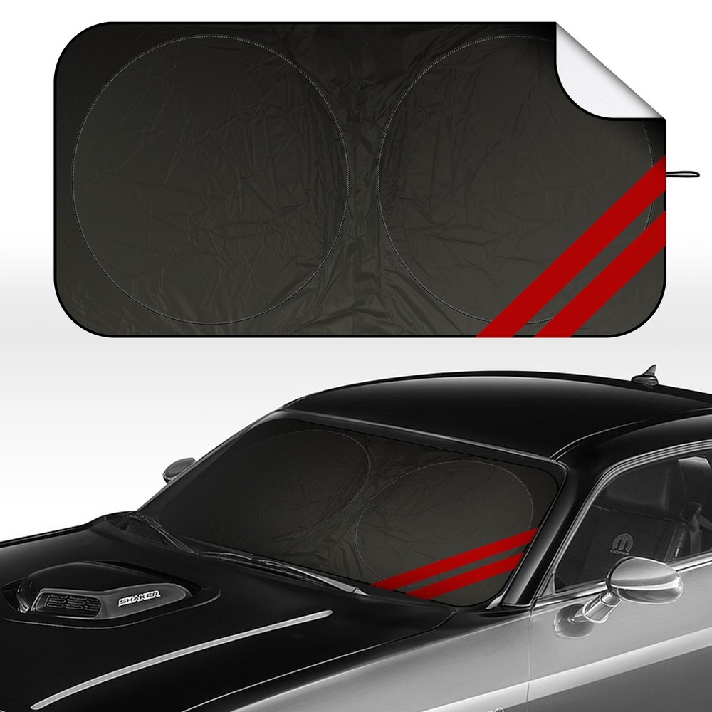 63*34'' Car Windshield Sunshade For Dodge Charger-Keeps Interior Cool& Foldable