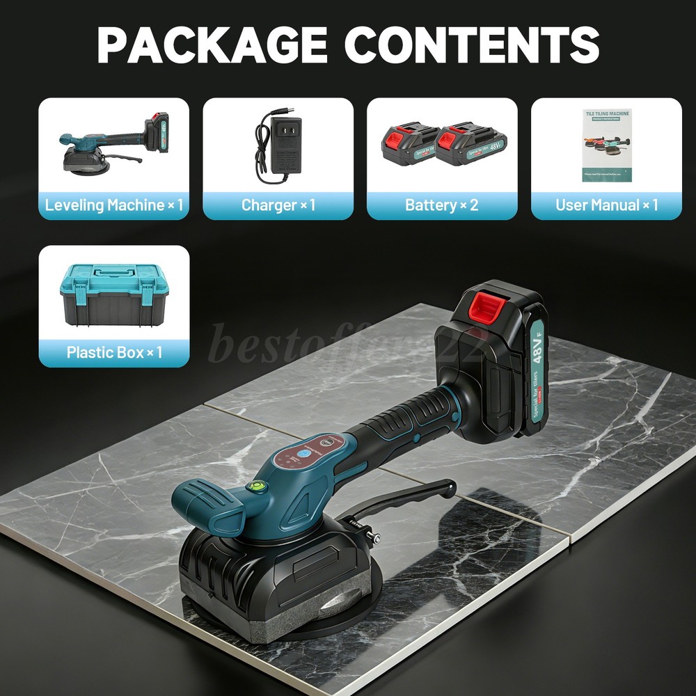Tile Installation Tool Vibration Machine Single Tile Suction Cup Max 80KG /160LB