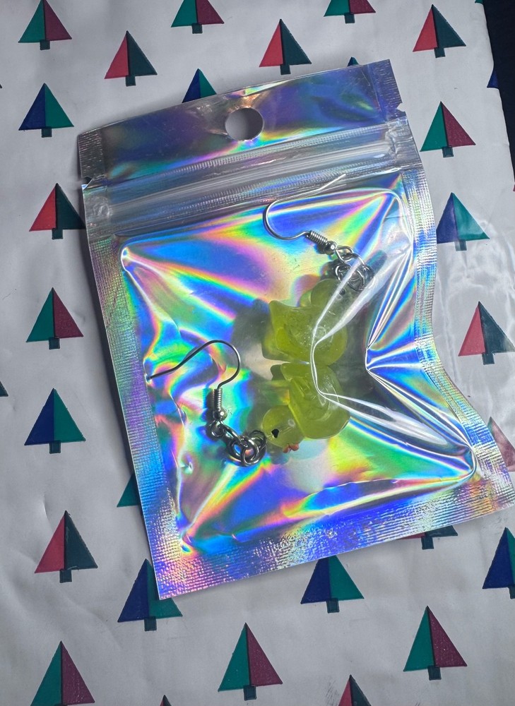 Handmade Yellow Duck Earrings