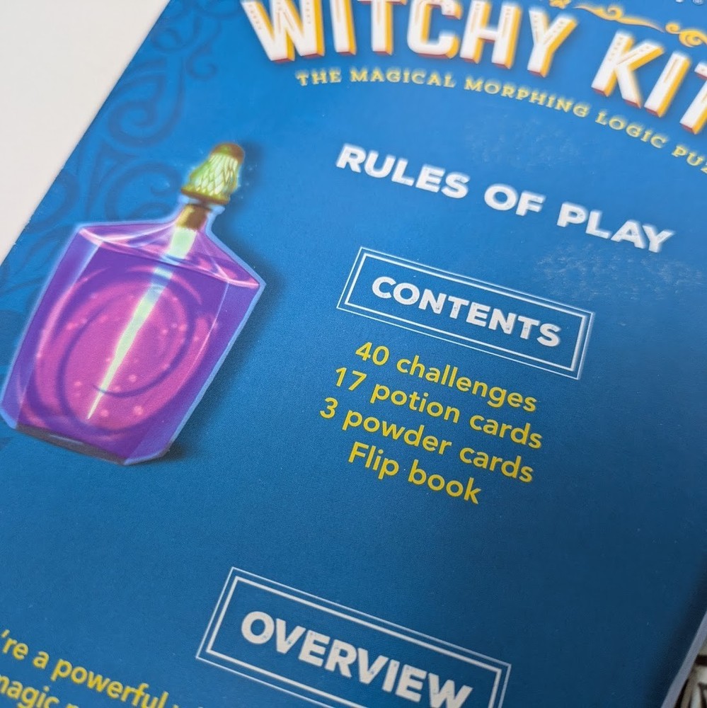 Witchy Kitty Game Magical Morphing Logic Puzzle Tin Brainwright 2017 1 Player