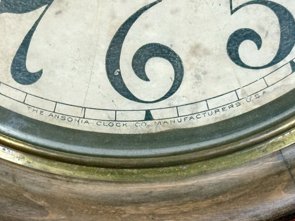 Antique ANSONIA Gallery CLOCK RUNNING!!!