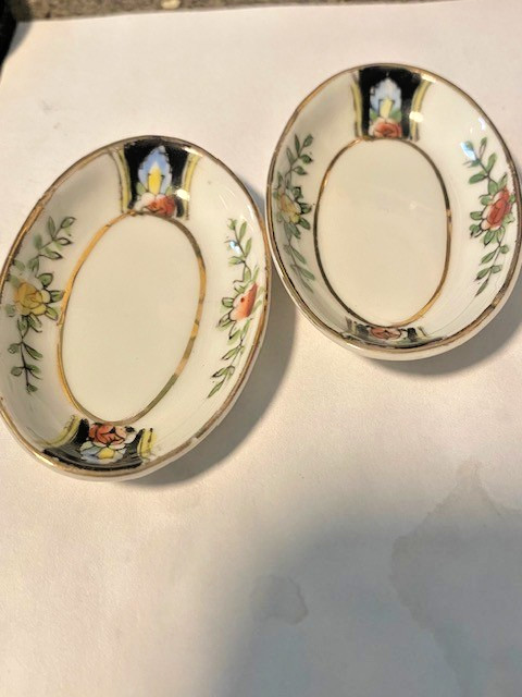 Vintage Noritake Salt Dips Cellars From Japan , 2.5” set 2
