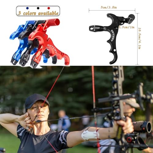 Bow Release for Compound Bow, Archery Release Black 4 Finger bow release