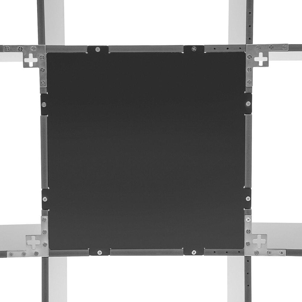 Modern Wall Mounted Bookshelf with 9 Compartments - 3 Tier Design