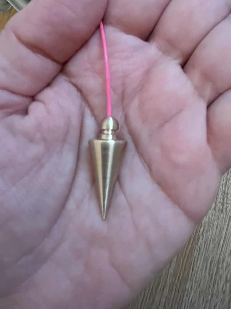 Chambered Pendulum Brass Dowsing Pendulum Handmade Healing Dowsing Gift for Him