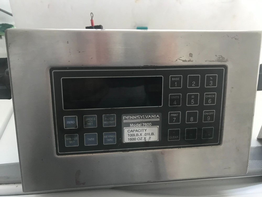 Pennsylvania Scale Co. Weight Indicator Model 7600 with Remote Indicator REM.DIS