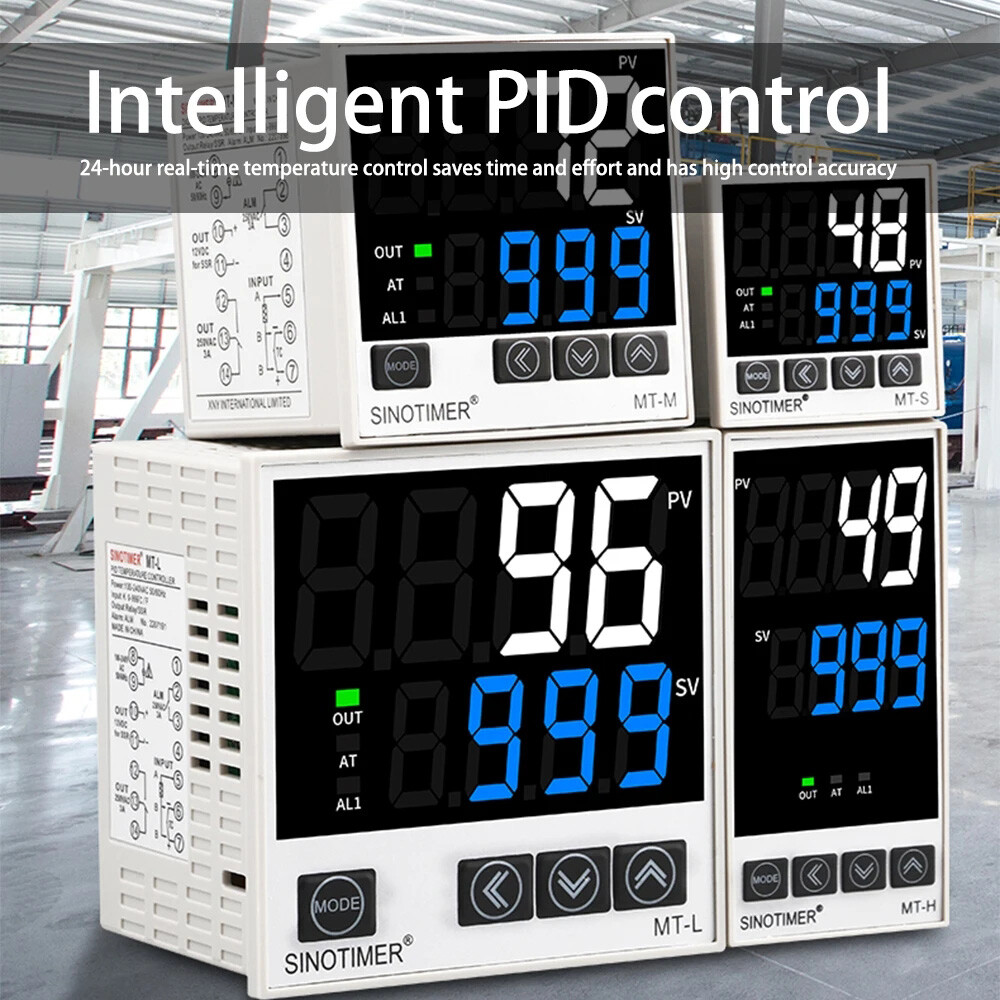 Digital PID Temperature Controller Thermostat Fahrenheit Relay/SSR AC 100V-240V