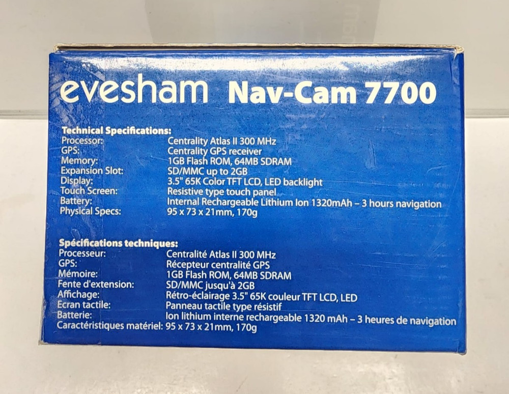 Evesham Nav-Cam 7700 GPS Works