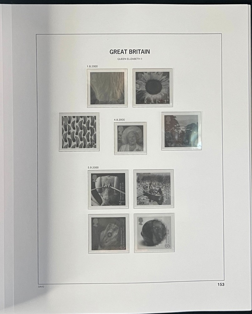 Great Britain Davo Lux Hingeless Album 2000-2002 ZAYIX