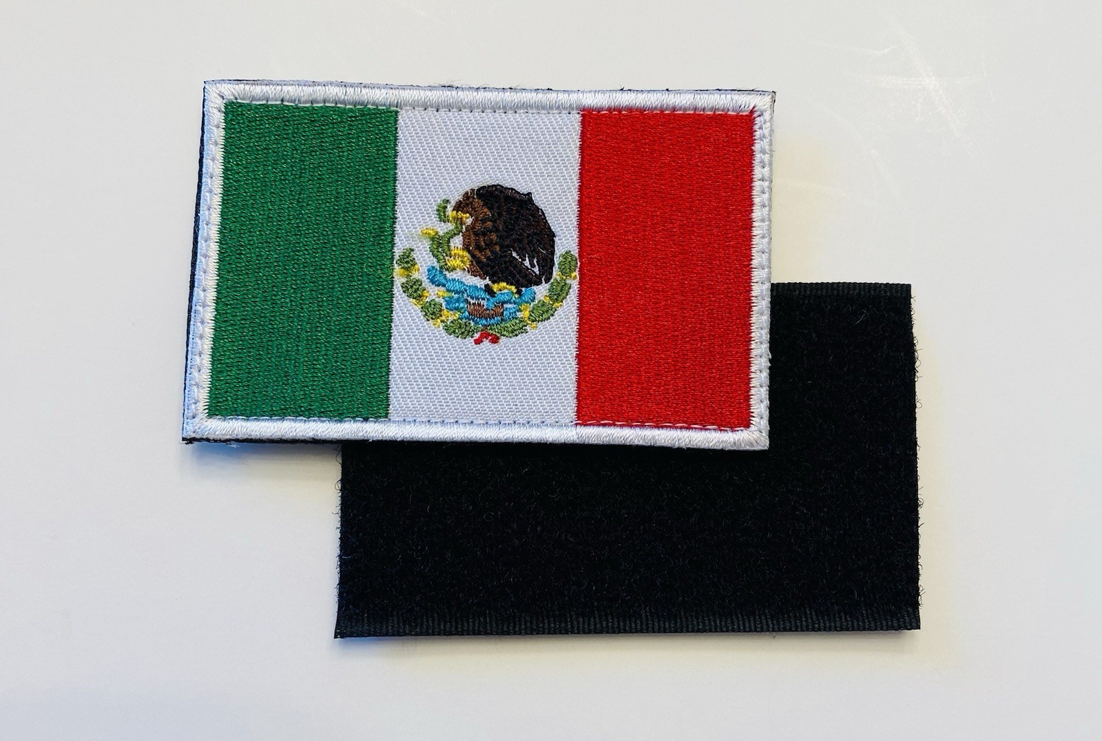 MEXICO MEXICAN FLAG HOOK & LOOP EMBROIDERED PATCH**FREE SHIPPING**