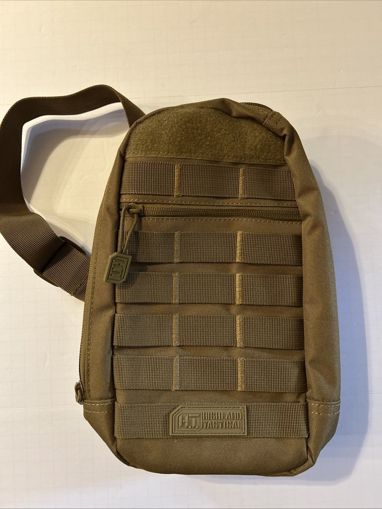 Highland Tactical Sling Backpack Olive Green Khaki Compact NWOT