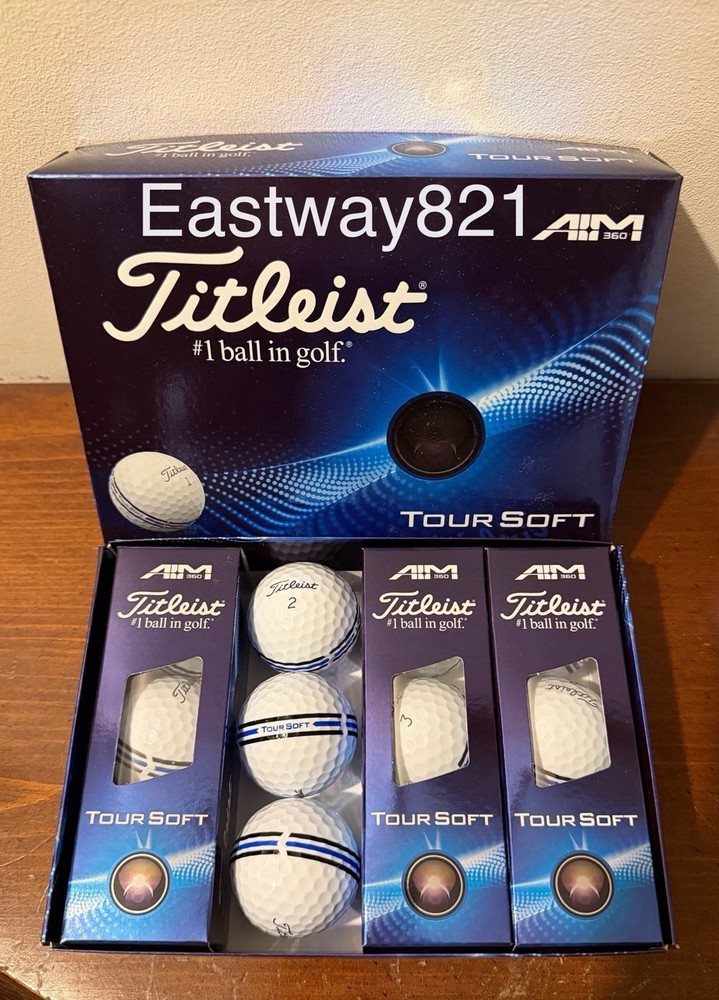 Titleist TOUR SOFT One Dozen Golf Balls Featuring AIM Technology - NEW