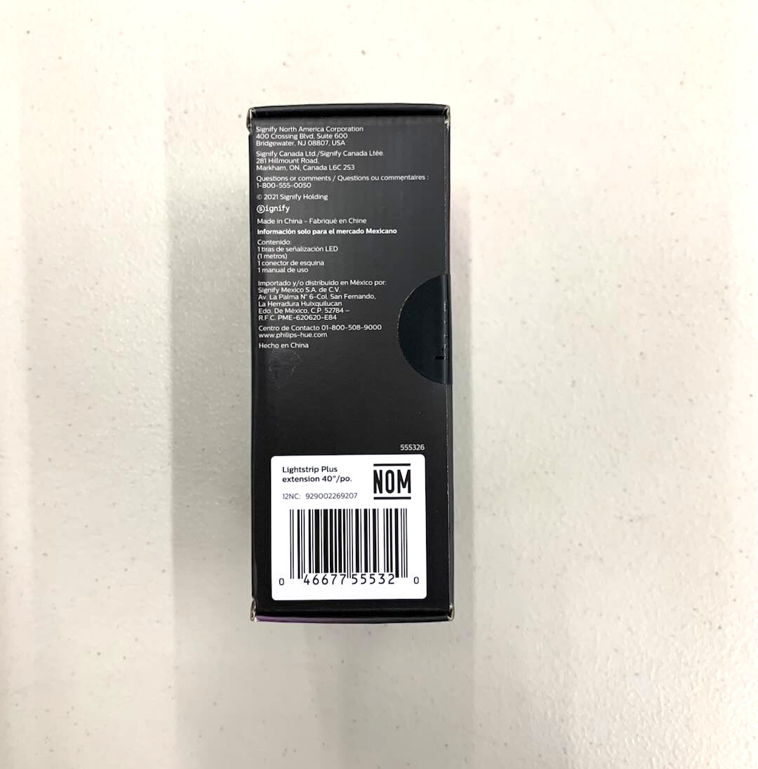 Philips Hue LED Lightstrip Plus Extension 1m 40" White and Color Ambiance 555326