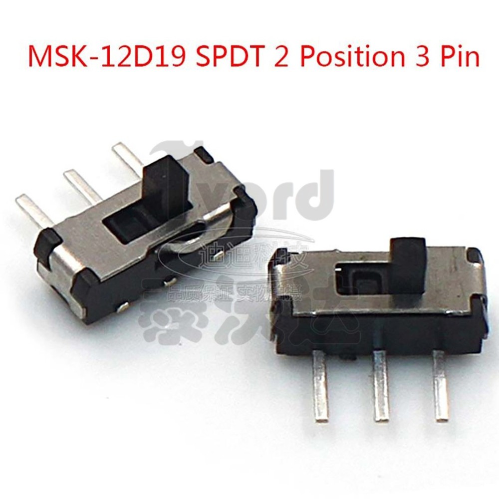 Micro Slide Switch ON-OFF SPDT 2 Position 3 Pin PCB Panel Microswitch SMD Switch