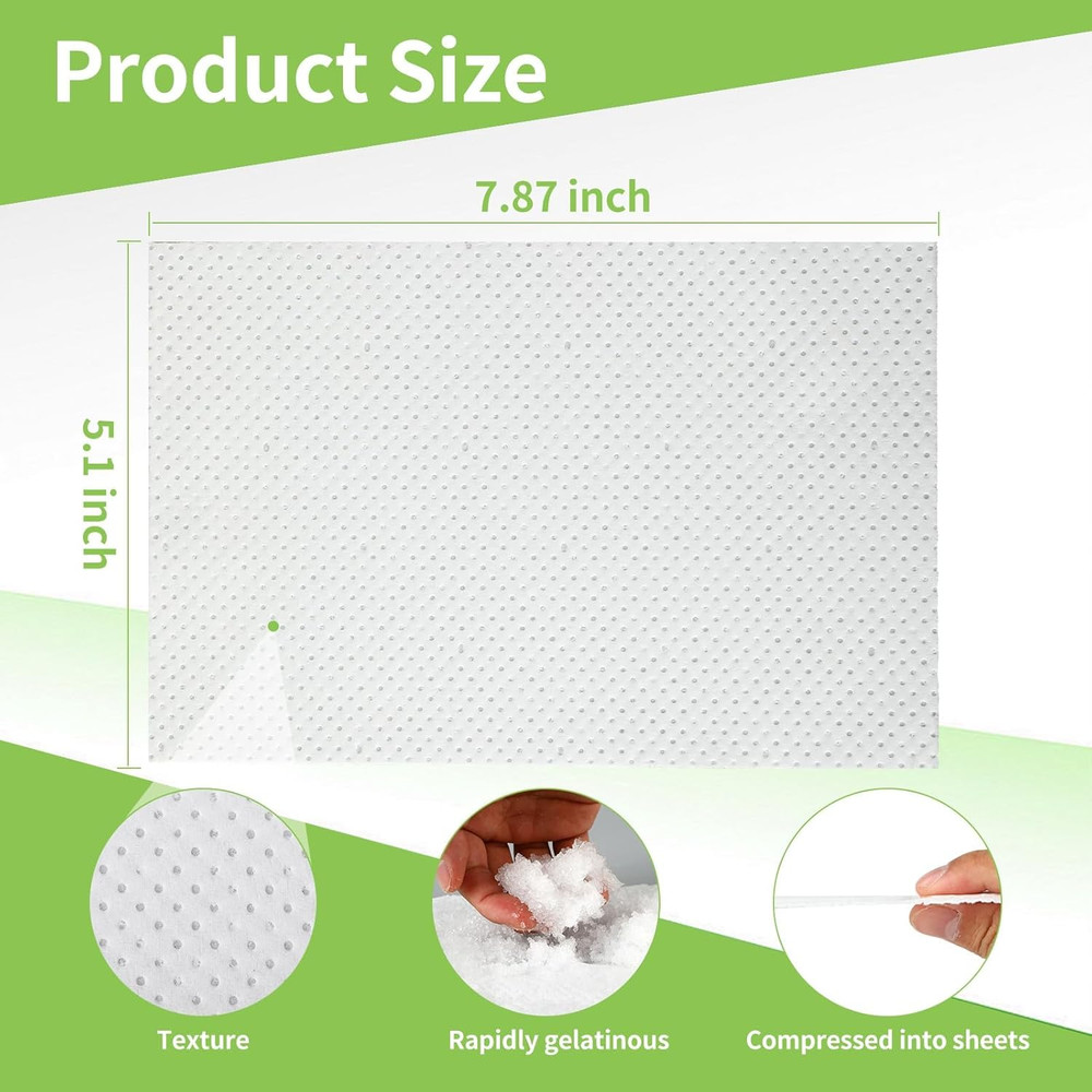 Super Absorbent Bedpan Liners, Medical Grade 100 Count, Bedside Commode Pads, Ab