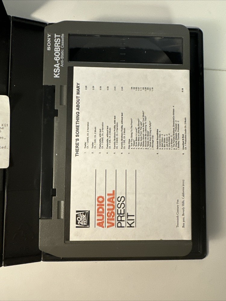 There’s Something About Mary - Audio Visual Press Release Kit Cassette