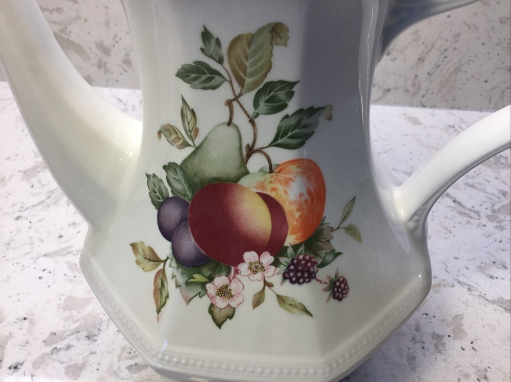 Johnson Brothers Fresh Fruit Pattern Large Size Coffee Pot