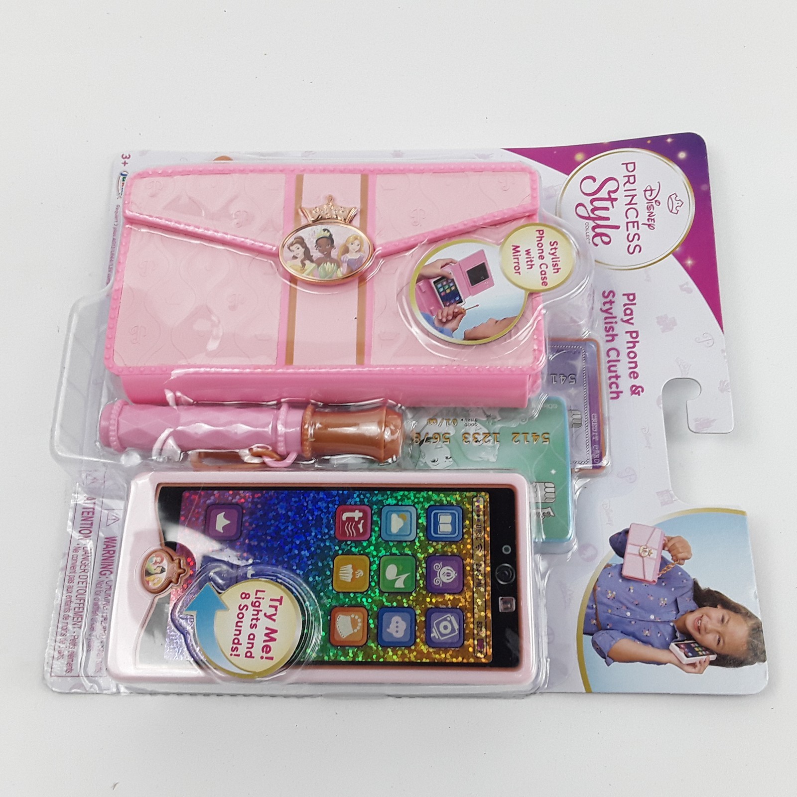 Disney Princess Style Collection Play Phone & Stylish Clutch 5-Pieces Age 3+