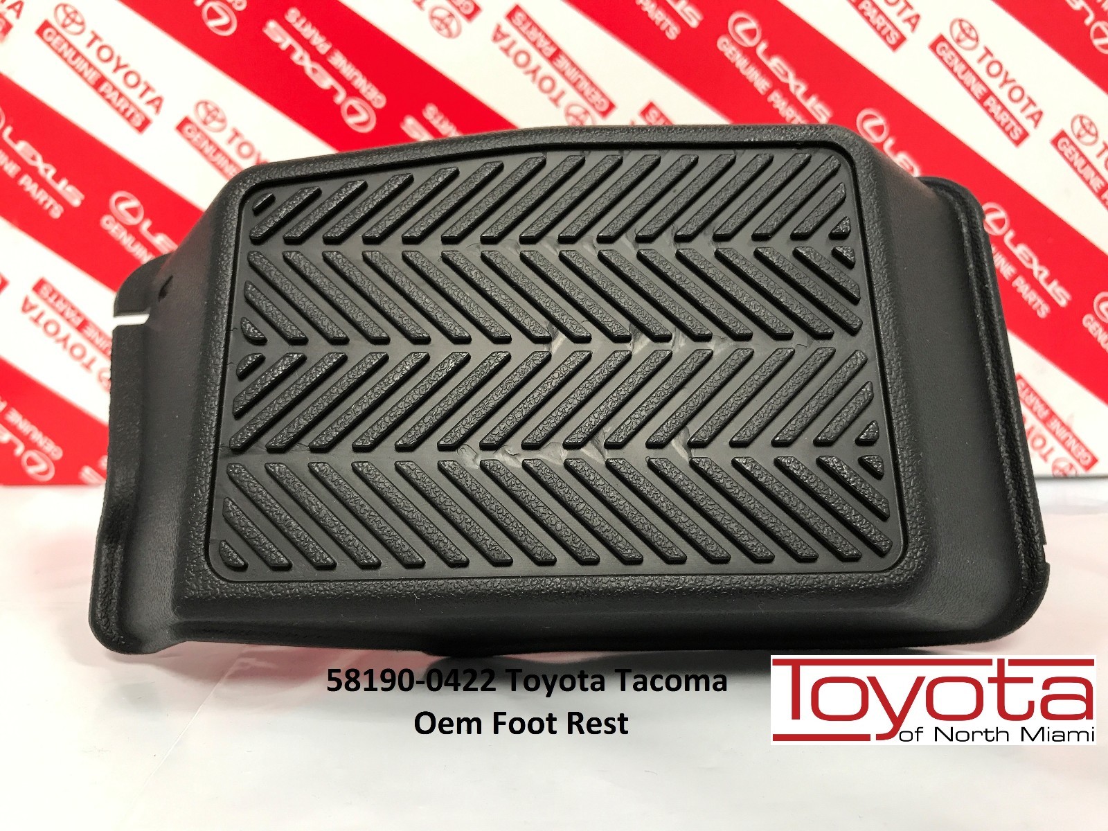 OEM Genuine Toyota Tacoma Driver Foot Rest w/ Clips 58190-04022